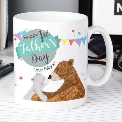Personalised 1st Father's Day Daddy Bear Mug - Personalise It!
