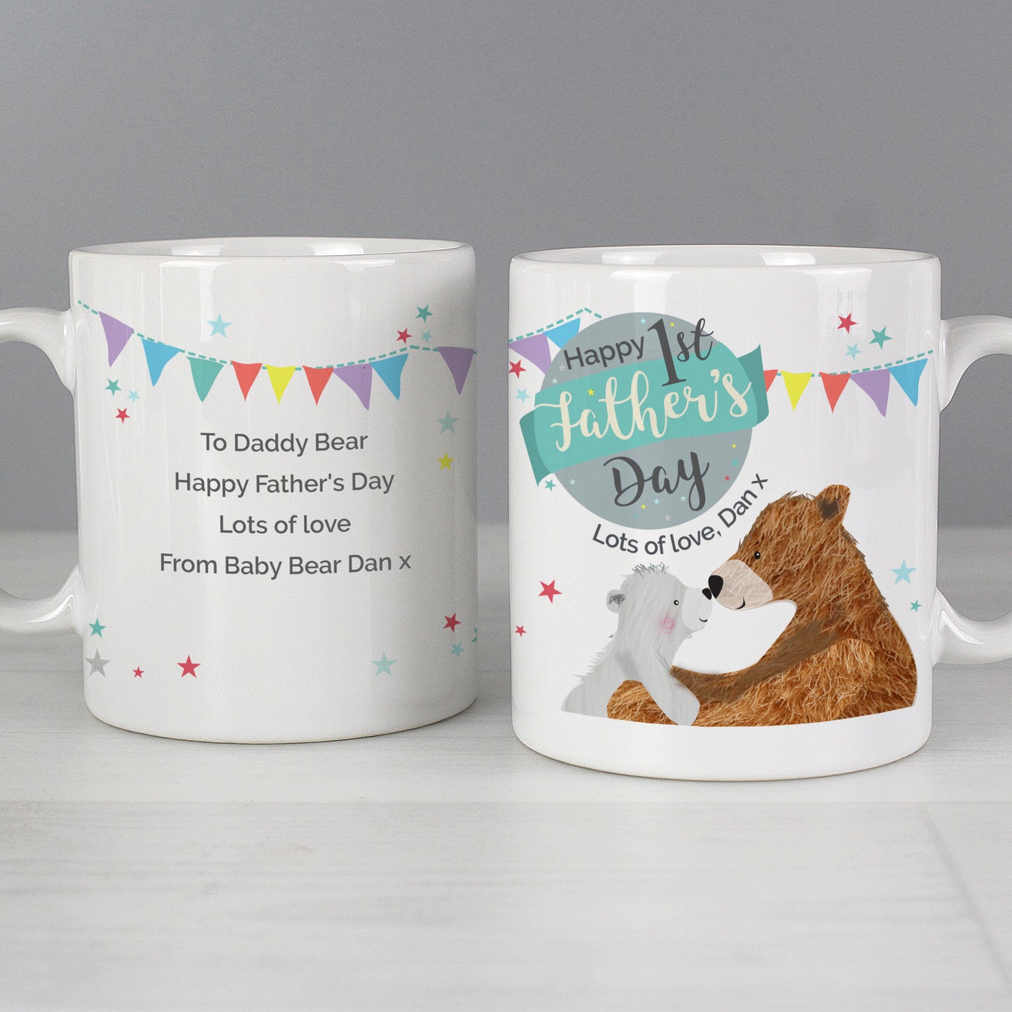 Personalised 1st Father's Day Daddy Bear Mug - Personalise It!
