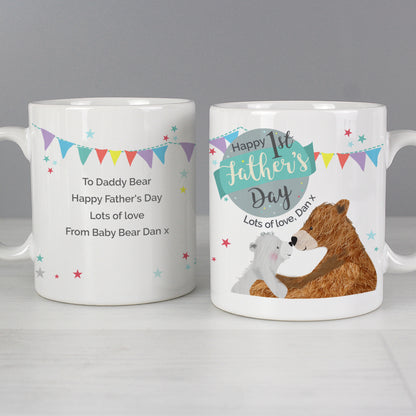 Personalised 1st Father's Day Daddy Bear Mug - Personalise It!