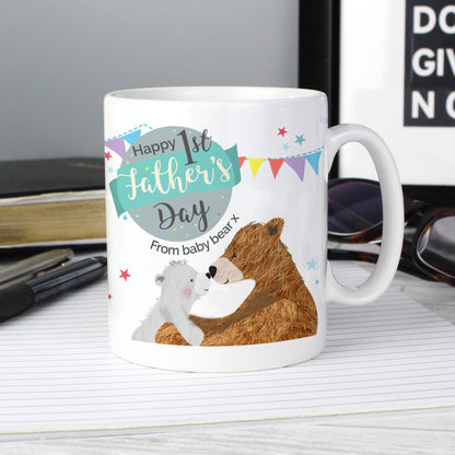 Personalised 1st Father's Day Daddy Bear Mug - Personalise It!