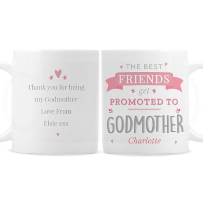 Personalised Pink Promoted To Mug - Personalise It!