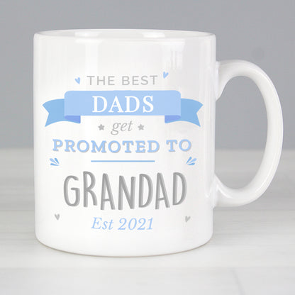 Personalised Blue Promoted to Mug - Personalise It!
