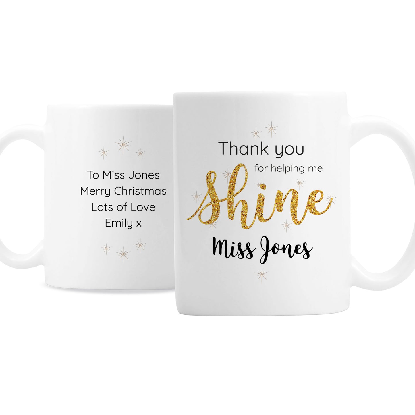 Personalised Shine Teacher Mug - Personalise It!