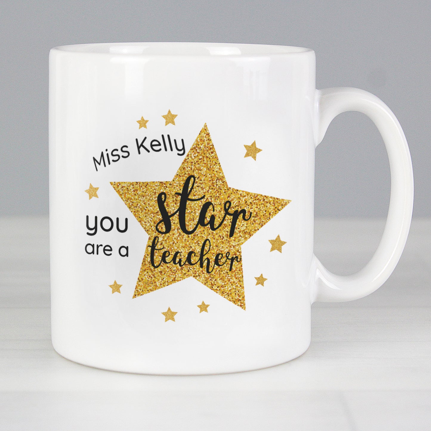 Personalised Star Teacher's Mug - Personalise It!