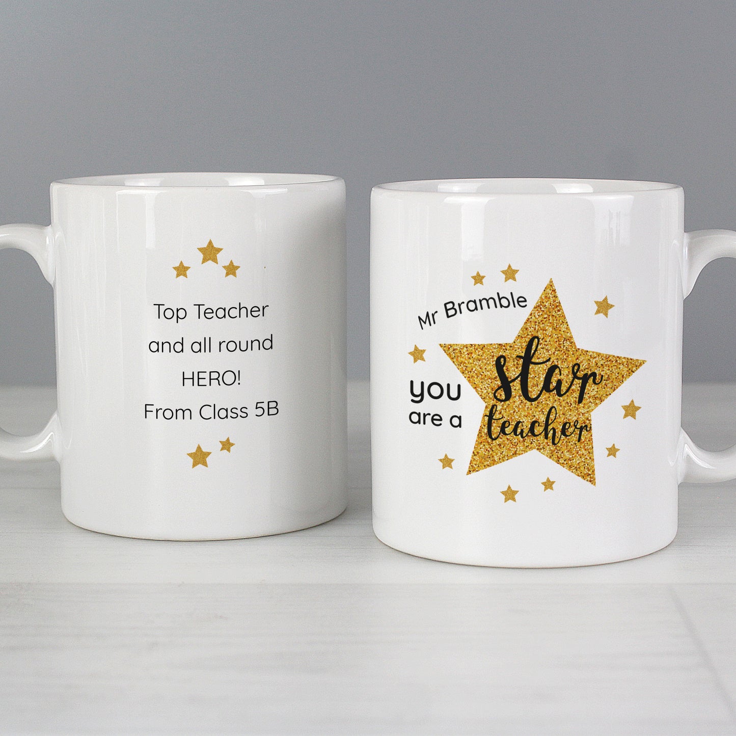 Personalised Star Teacher's Mug - Personalise It!