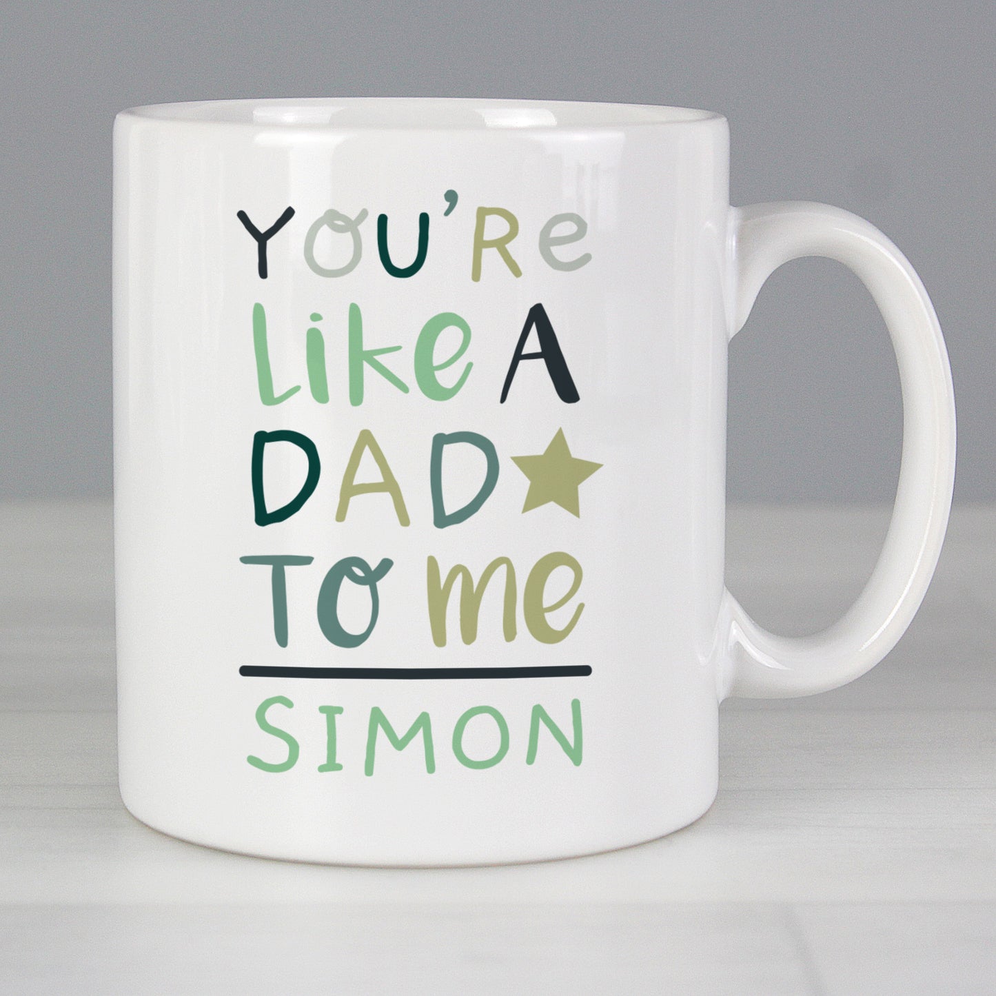 Personalised 'You're Like a Dad to Me' Mug - Personalise It!
