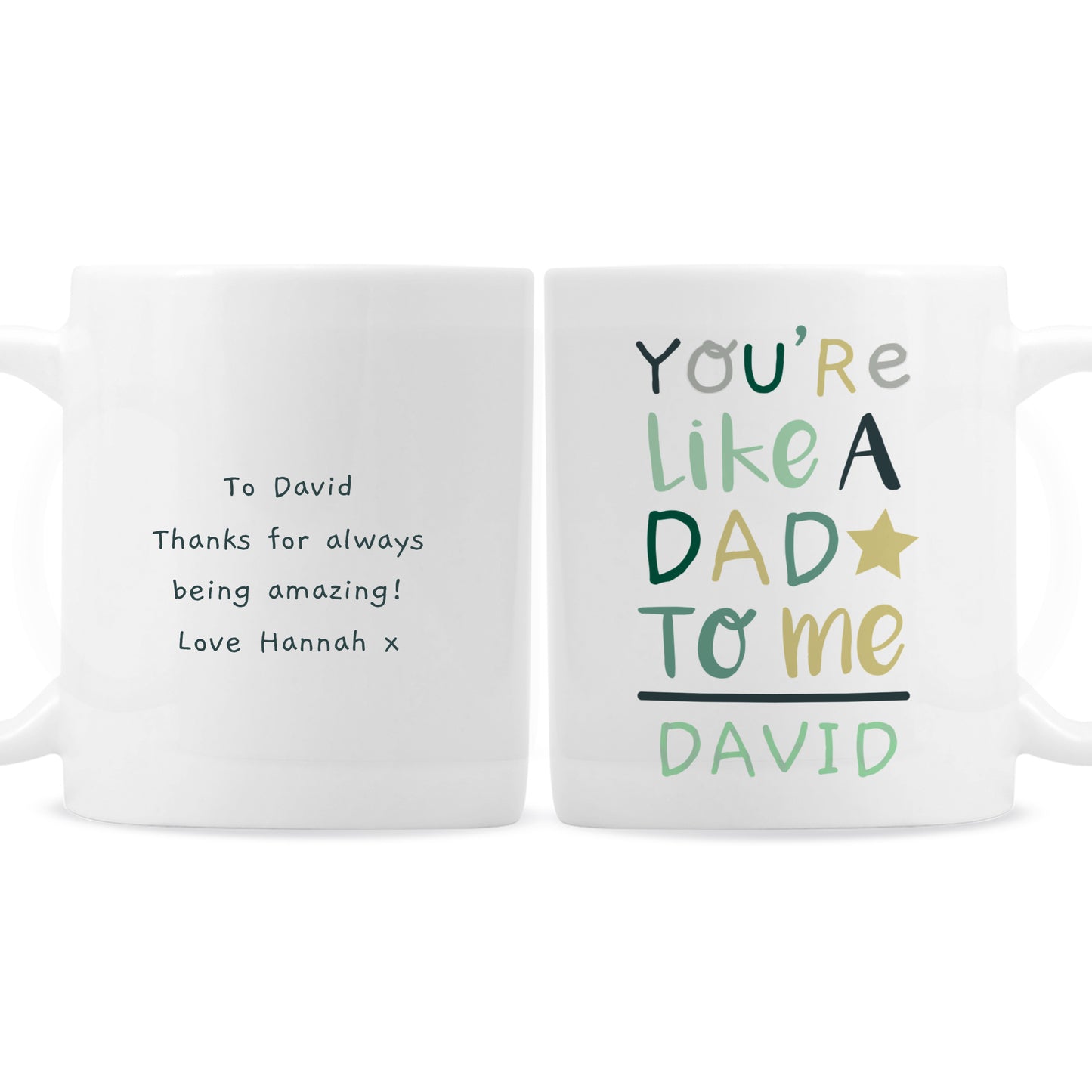 Personalised 'You're Like a Dad to Me' Mug - Personalise It!