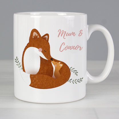 Personalised Mummy and Me Fox Mug - Personalise It!