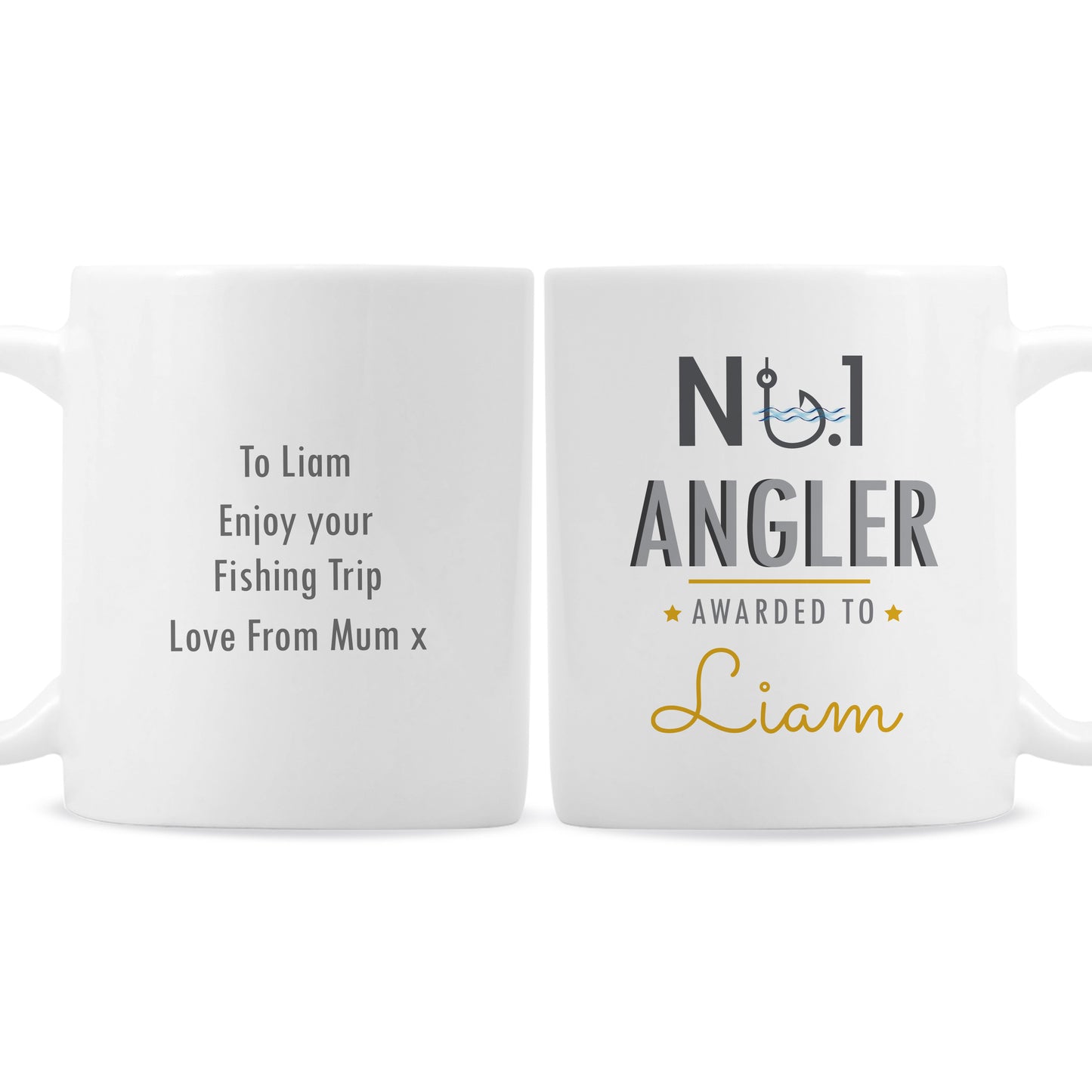 Personalised No.1 Angler Mug - Personalise It!