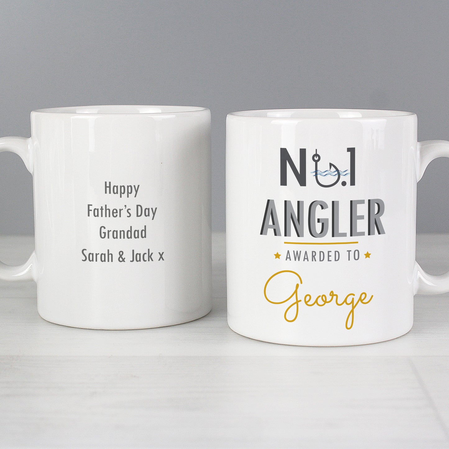 Personalised No.1 Angler Mug - Personalise It!