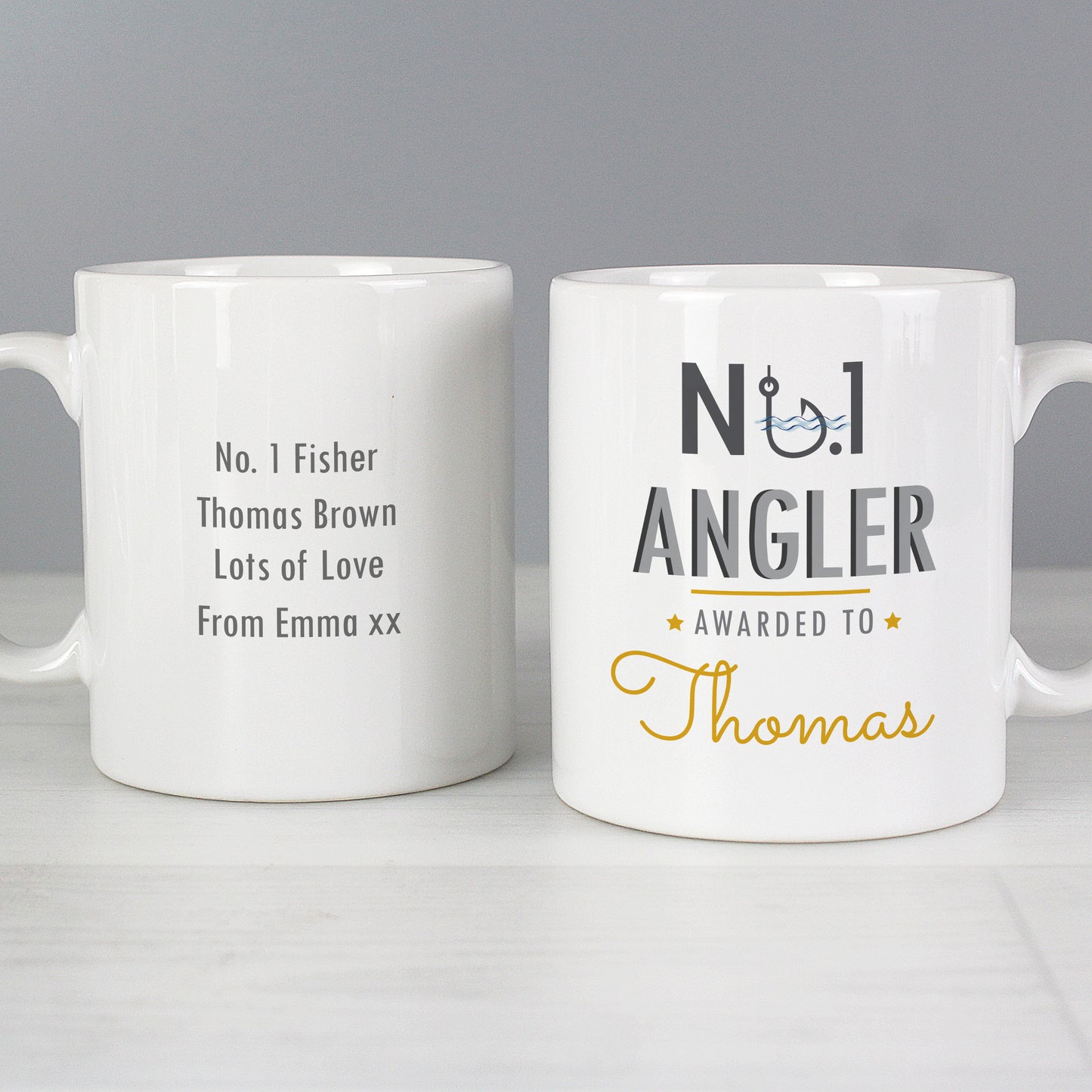 Personalised No.1 Angler Mug - Personalise It!