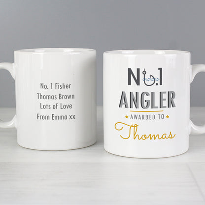 Personalised No.1 Angler Mug - Personalise It!
