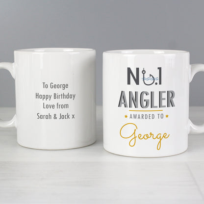 Personalised No.1 Angler Mug - Personalise It!