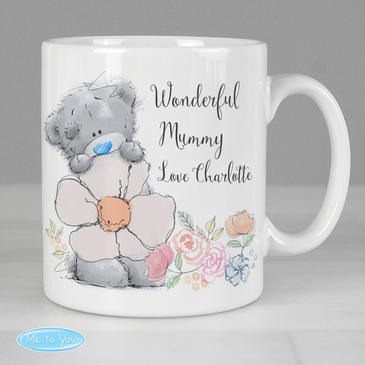Personalised Me to You Floral Mug - Personalise It!