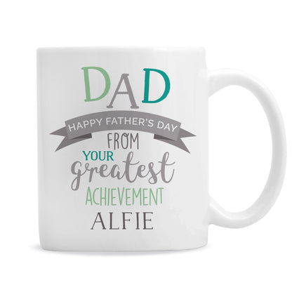 Personalised 'Dad's Greatest Achievement' Mug - Personalise It!