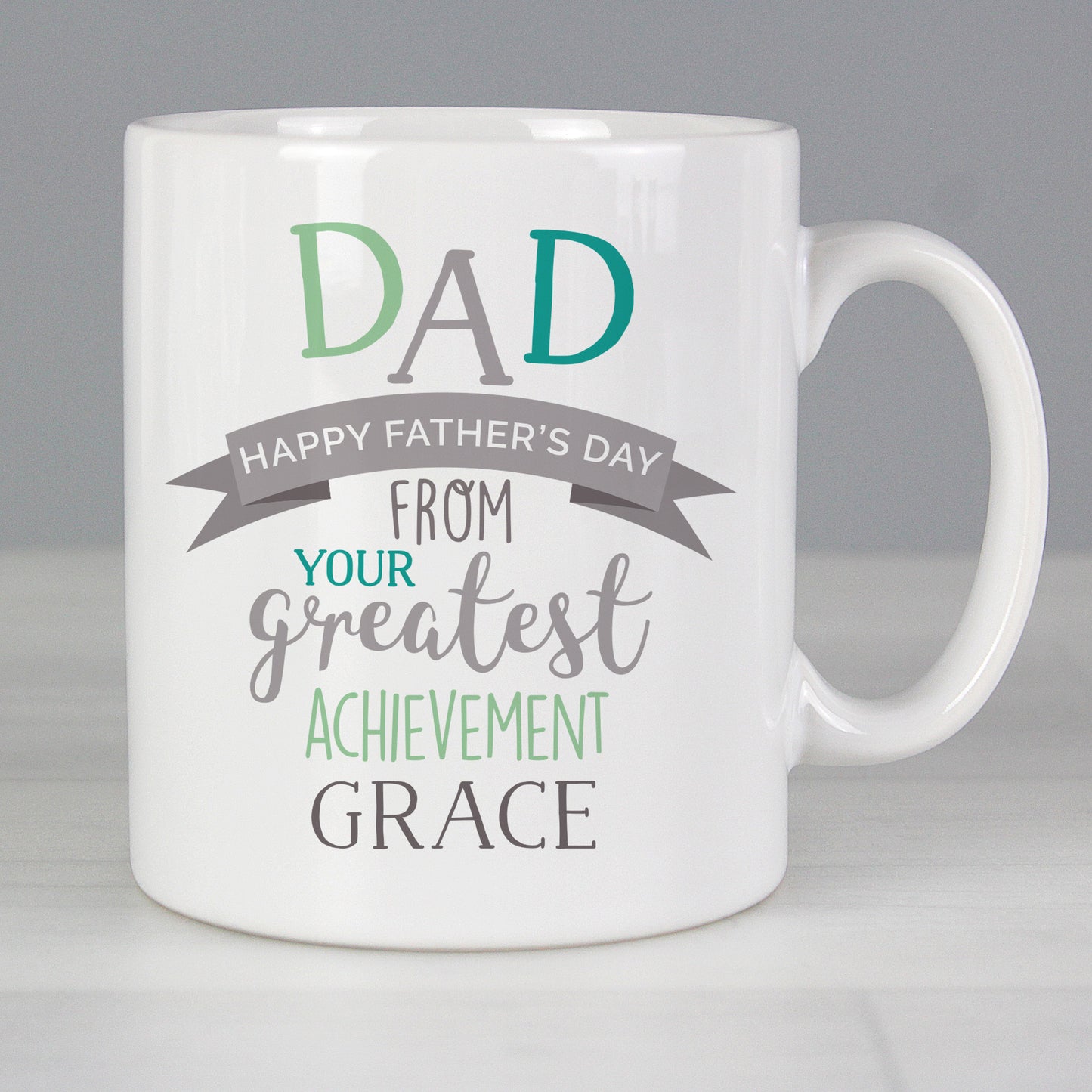 Personalised 'Dad's Greatest Achievement' Mug - Personalise It!