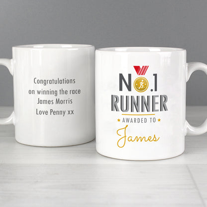 Personalised No.1 Runner Mug - Personalise It!