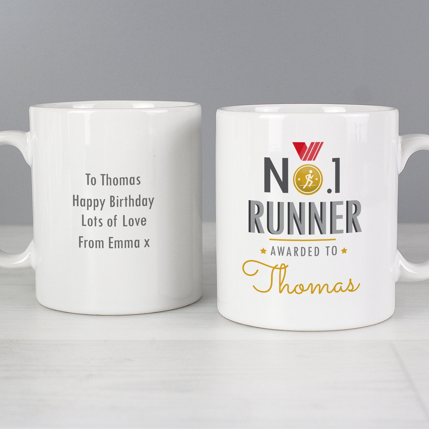 Personalised No.1 Runner Mug - Personalise It!