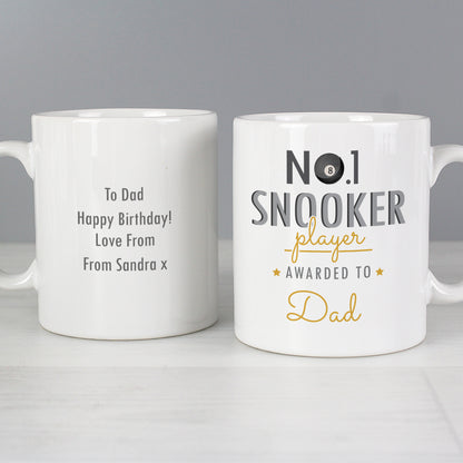 Personalised No.1 Snooker Fan Mug - Personalise It!
