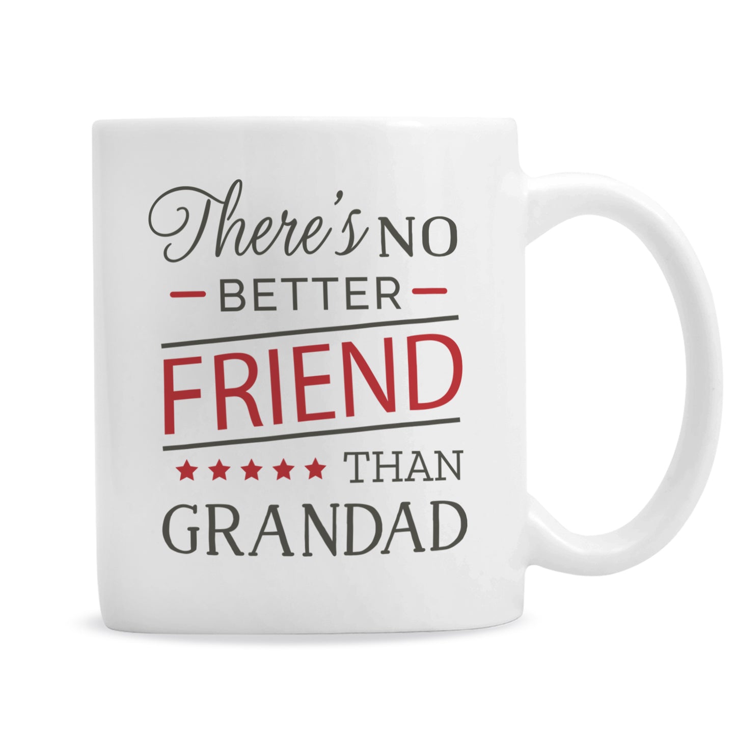 Personalised 'No Better Friend Than Grandad' Mug - Personalise It!