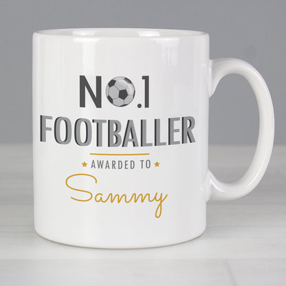 Personalised No.1 Footballer Mug - Personalise It!