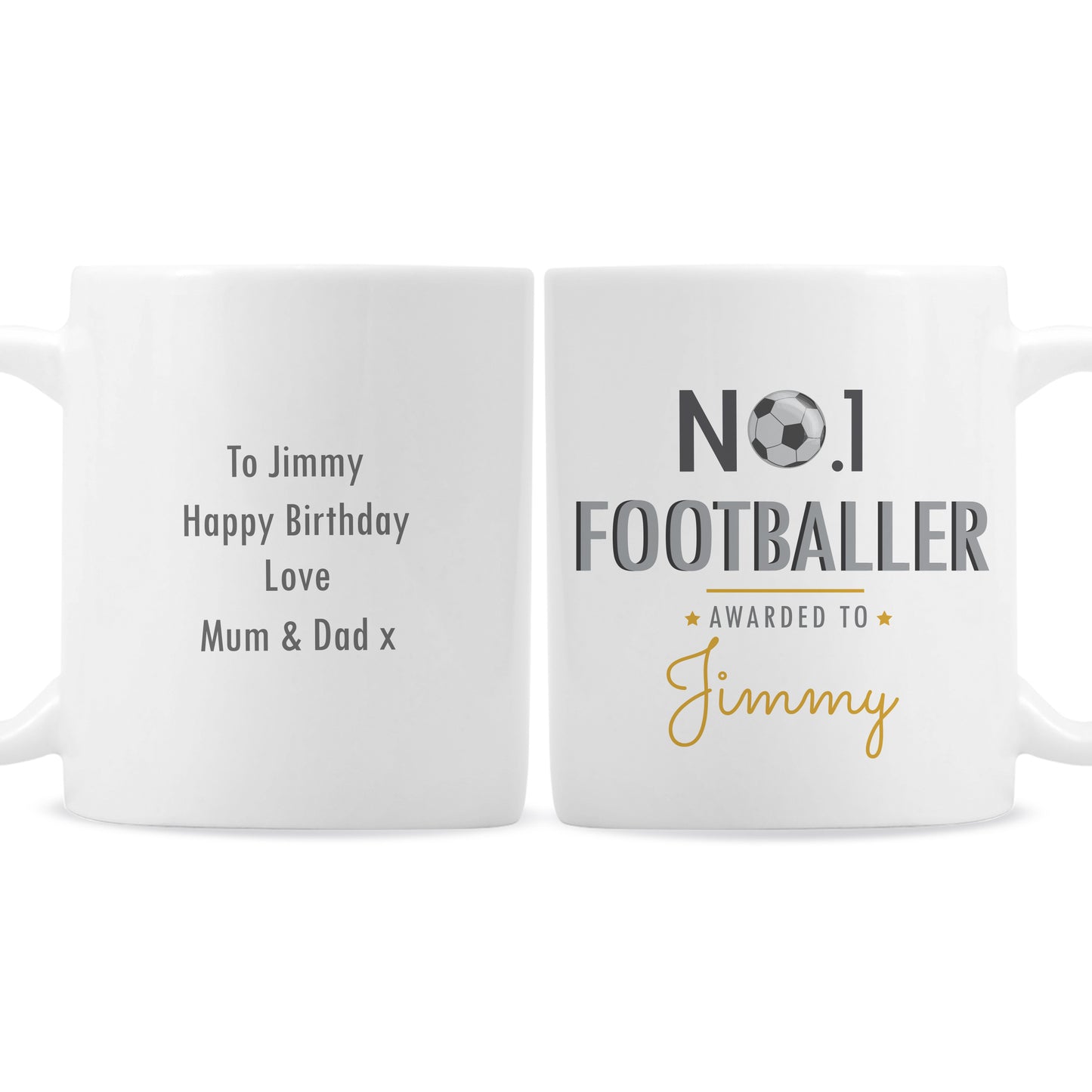 Personalised No.1 Footballer Mug - Personalise It!