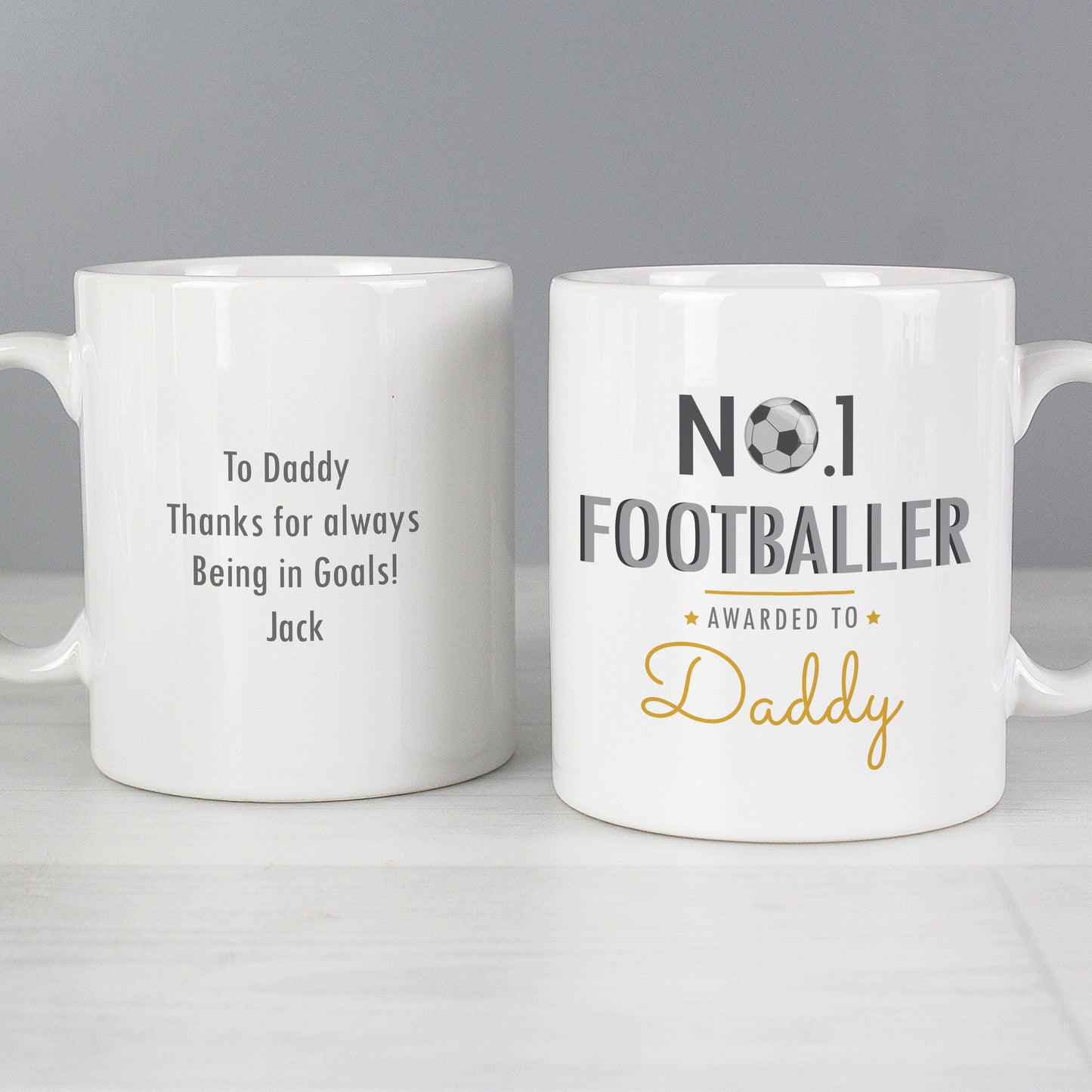 Personalised No.1 Footballer Mug - Personalise It!