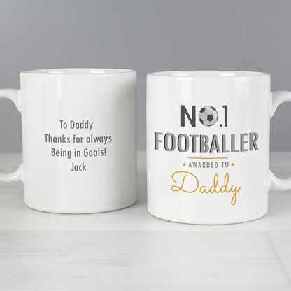 Personalised No.1 Footballer Mug - Personalise It!