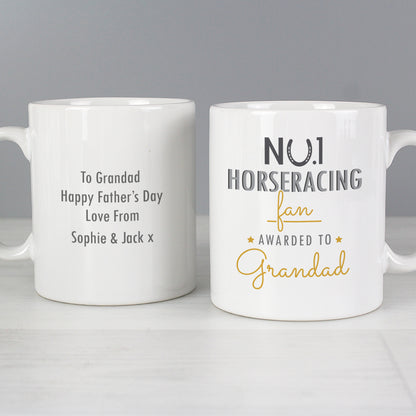 Personalised No.1 Horseracing Fan Mug - Personalise It!