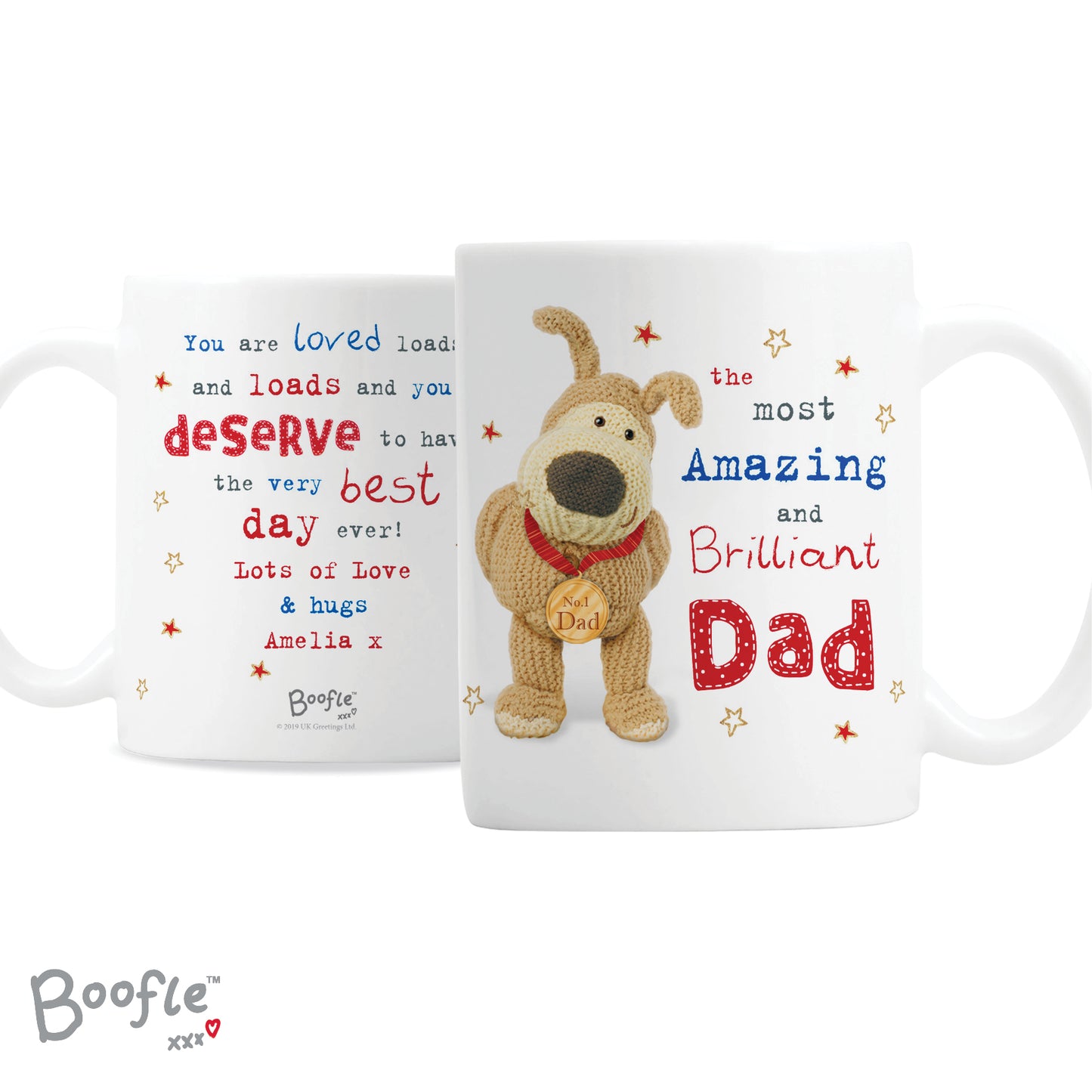 Personalised Boofle Medal Mug - Personalise It!