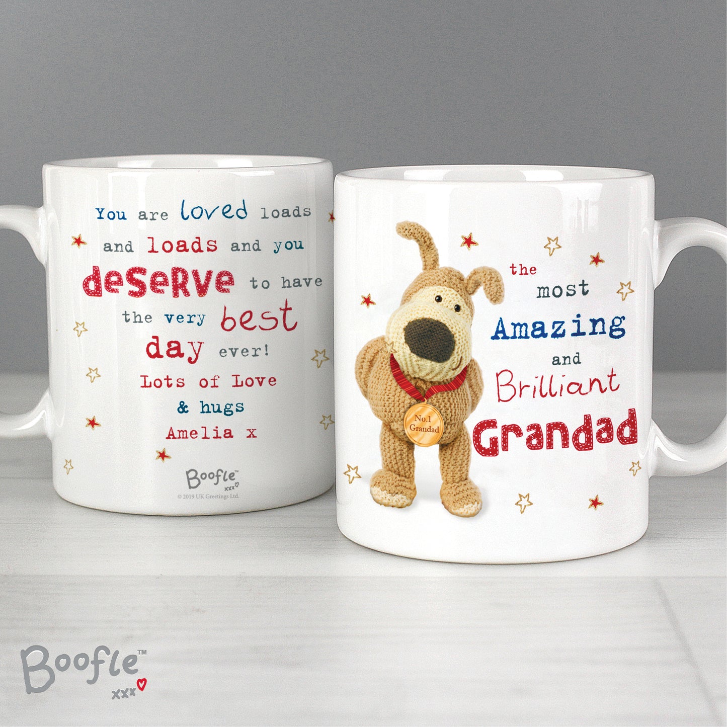 Personalised Boofle Medal Mug - Personalise It!