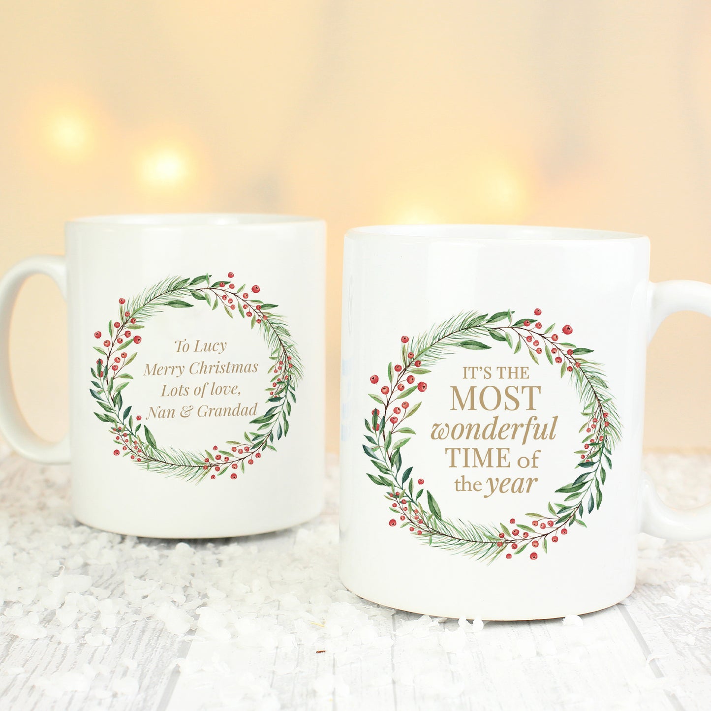 Personalised 'Wonderful Time of The Year' Christmas Mug - Personalise It!