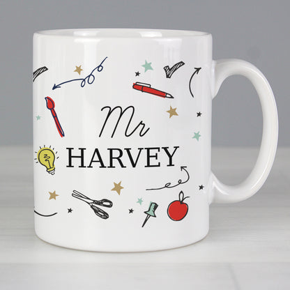 Personalised School Teachers Mug - Personalise It!