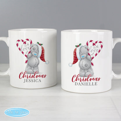 Personalised Me To You 'With Love At Christmas' Couples Mug Set - Personalise It!