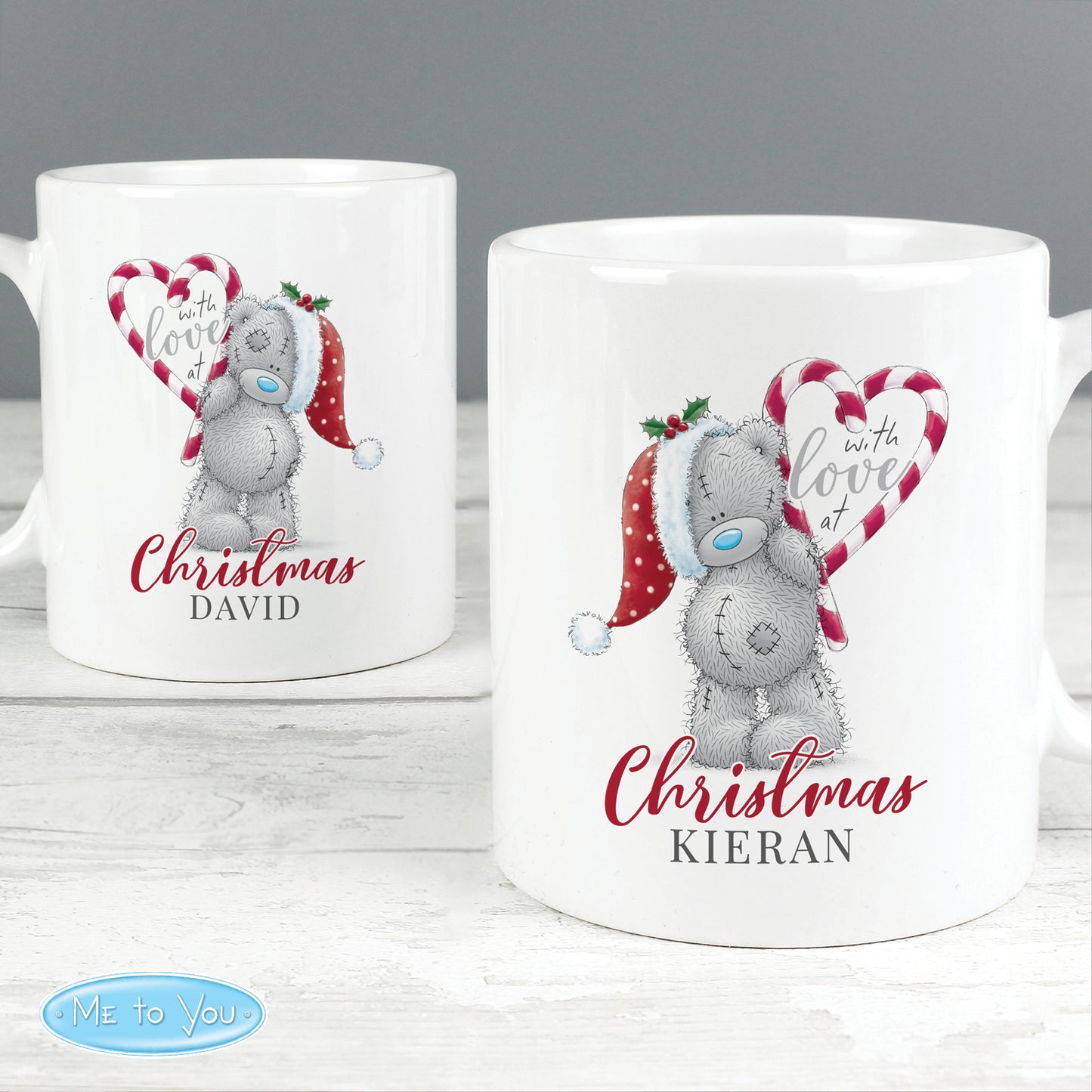 Personalised Me To You 'With Love At Christmas' Couples Mug Set - Personalise It!