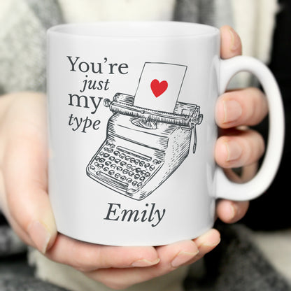 Personalised Just My Type Valentines Mug - Personalise It!