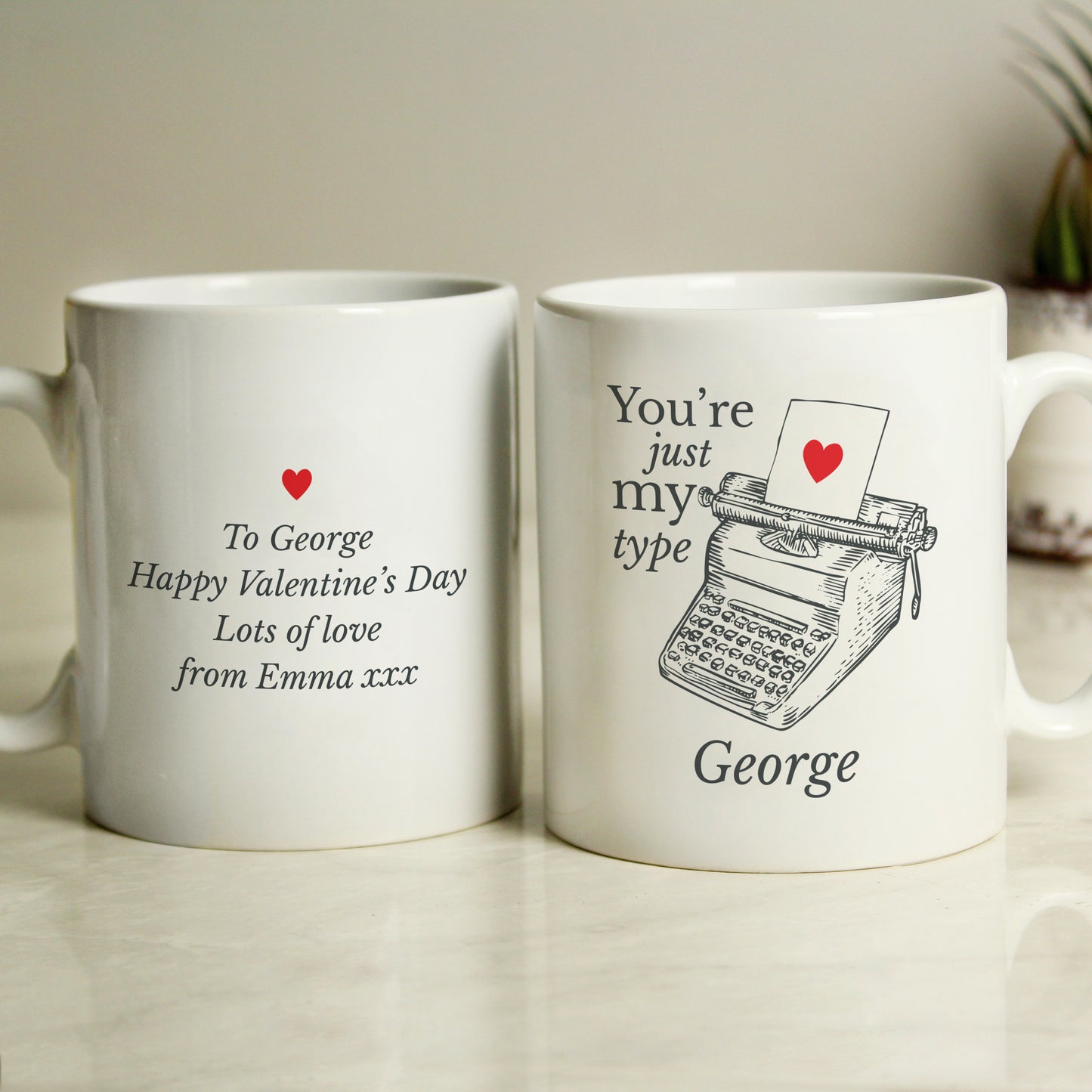 Personalised Just My Type Valentines Mug - Personalise It!