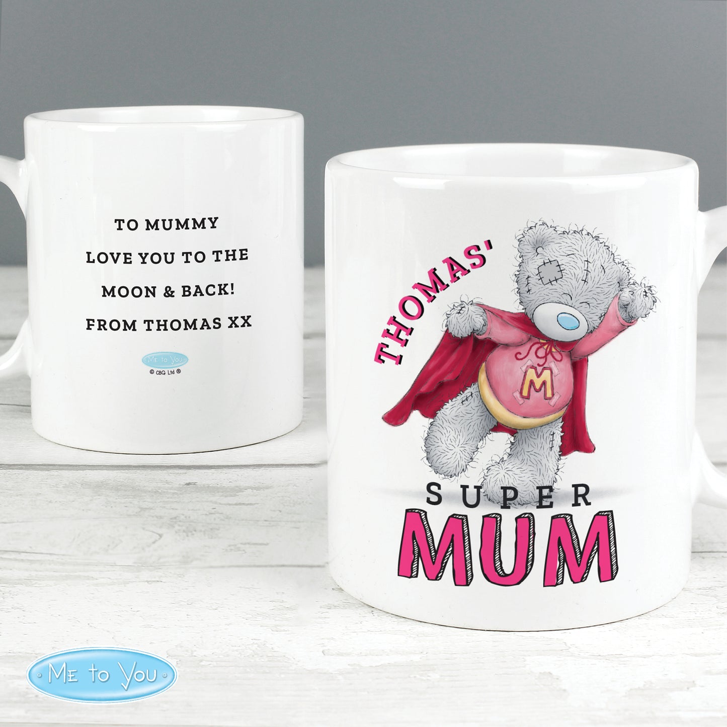 Personalised Me To You Super Mum Mug - Personalise It!