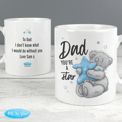 Personalised Me To You Dad Youre A Star Mug - Personalise It!