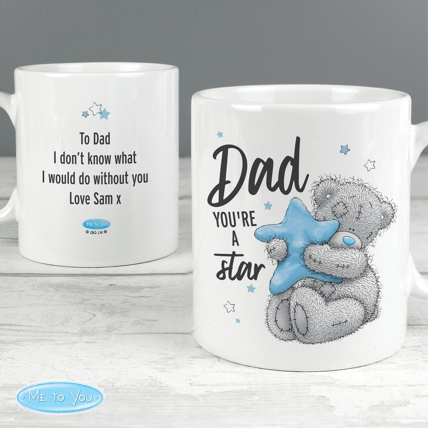 Personalised Me To You Dad Youre A Star Mug - Personalise It!