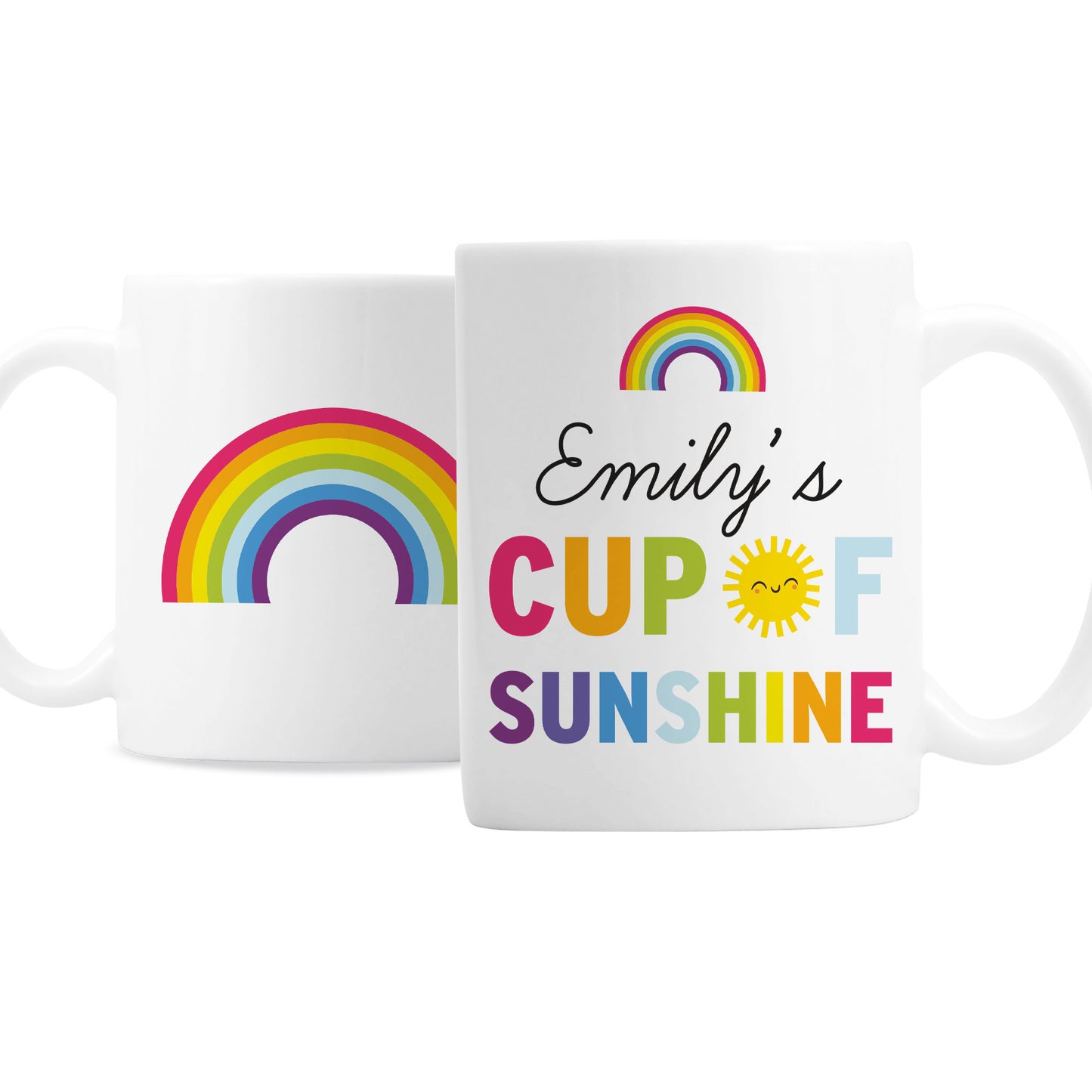 Personalised Rainbow Cup of Sunshine Mug - Personalise It!