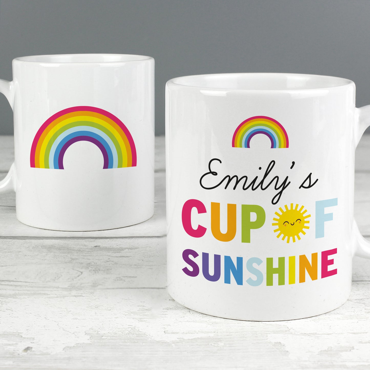 Personalised Rainbow Cup of Sunshine Mug - Personalise It!