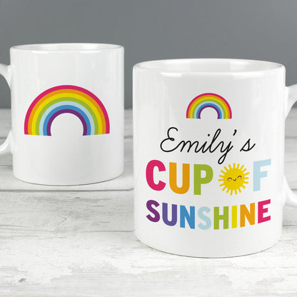Personalised Rainbow Cup of Sunshine Mug - Personalise It!