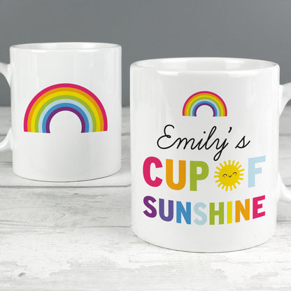 Personalised Rainbow Cup of Sunshine Mug - Personalise It!