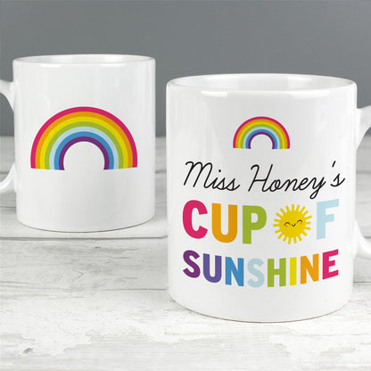 Personalised Rainbow Cup of Sunshine Mug - Personalise It!
