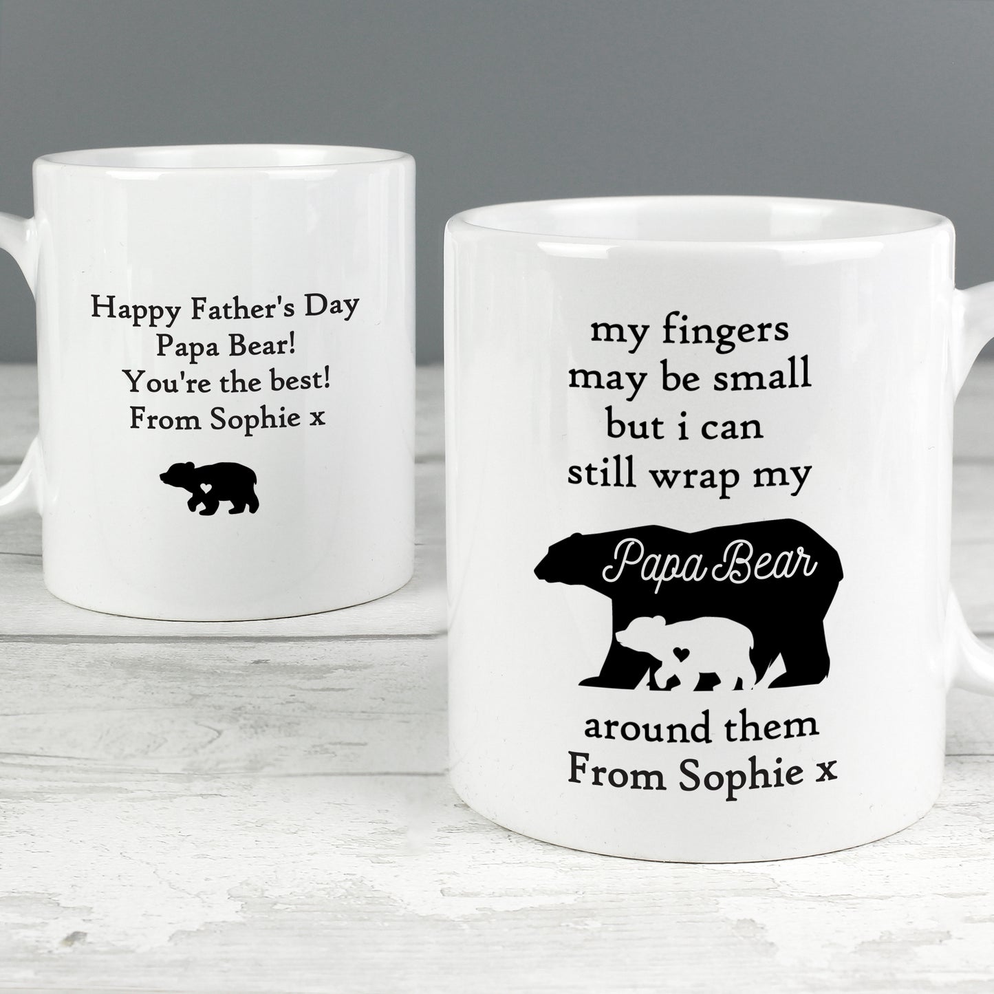 Personalised My Fingers May Be Small Bears Mug - Personalise It!