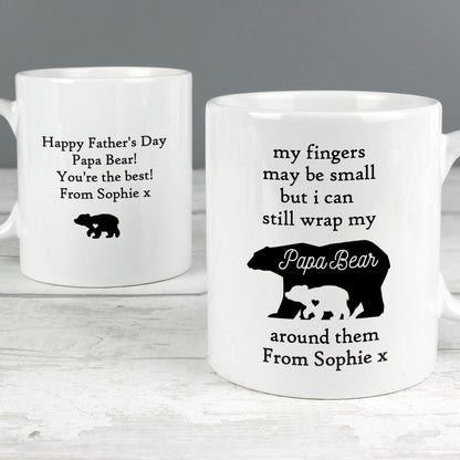 Personalised My Fingers May Be Small Bears Mug - Personalise It!