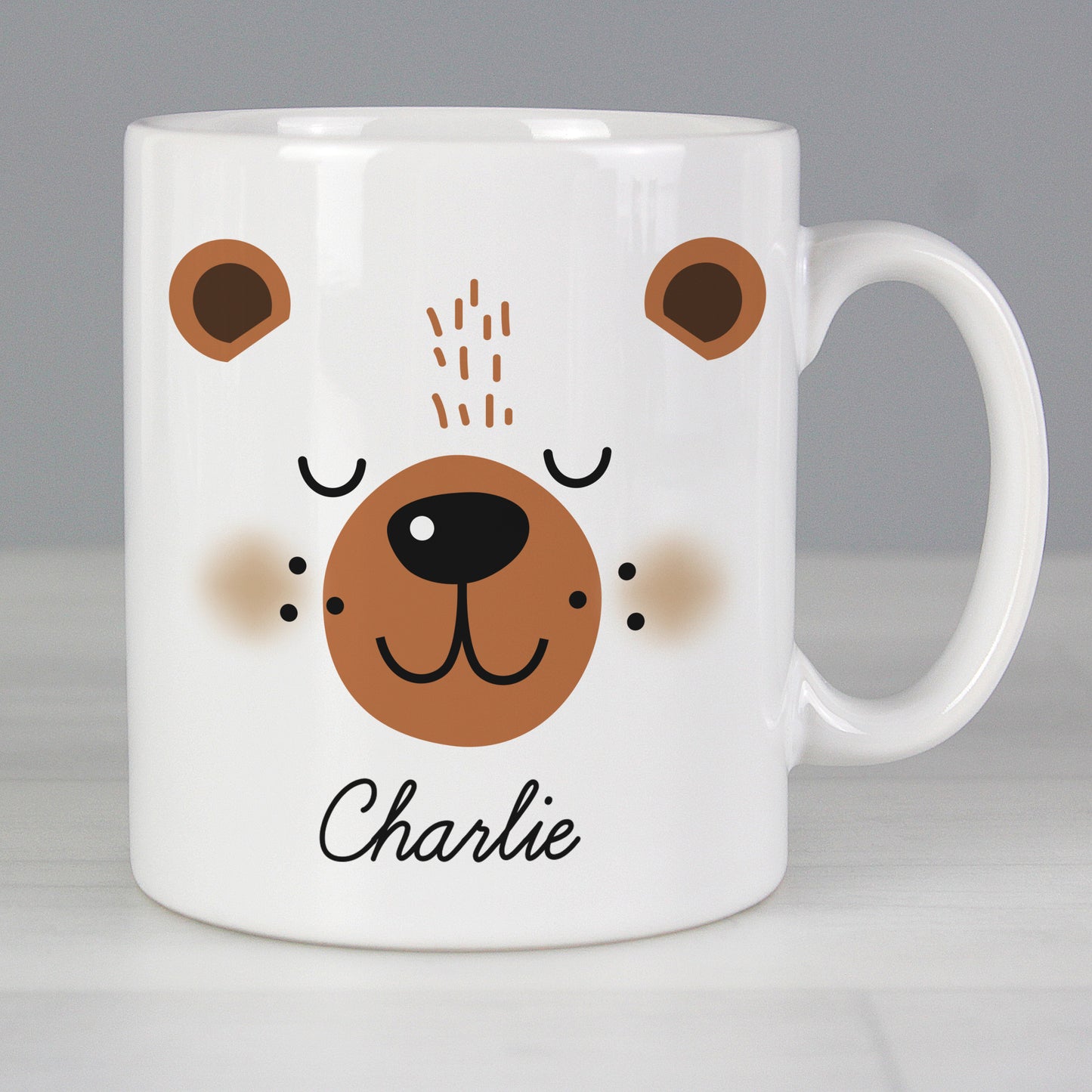 Personalised Cute Bear Face Mug - Personalise It!