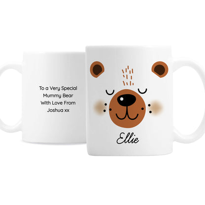 Personalised Cute Bear Face Mug - Personalise It!