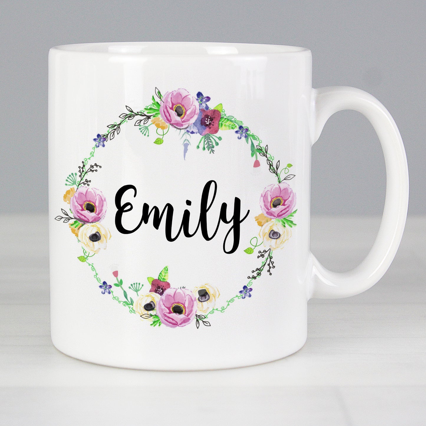Personalised Floral Mug - Personalise It!
